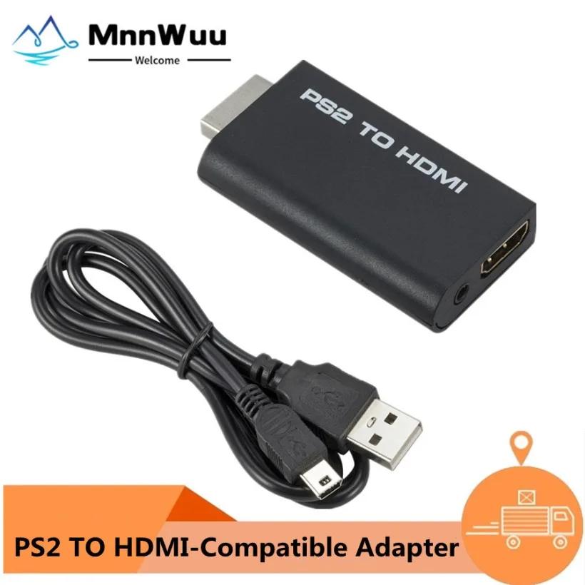 MnnWuu PS2 to HDMI ȣȯ   , 3.5mm  , PS2 to HD ÷  , 480i, 480p, 576i